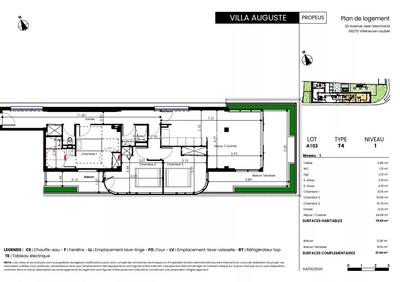 Appartement - 79 m² - 4 pièces