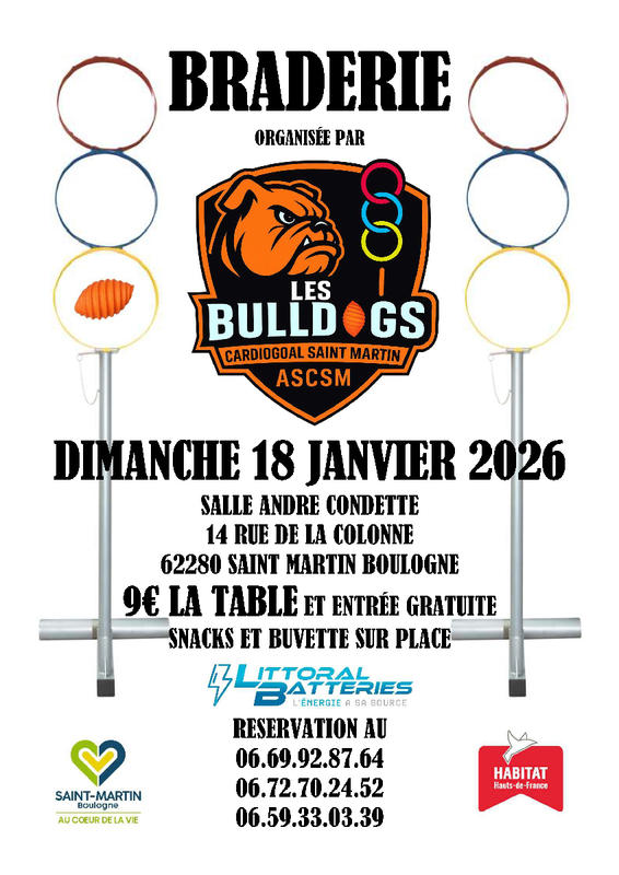 Braderie des Bulldogs Cardiogoal Saint-Martin – Ascsm