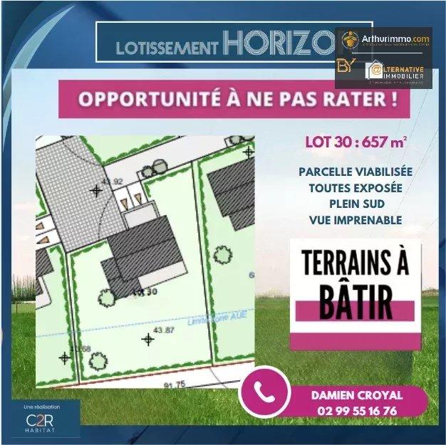 Terrain constructible - 657 m²