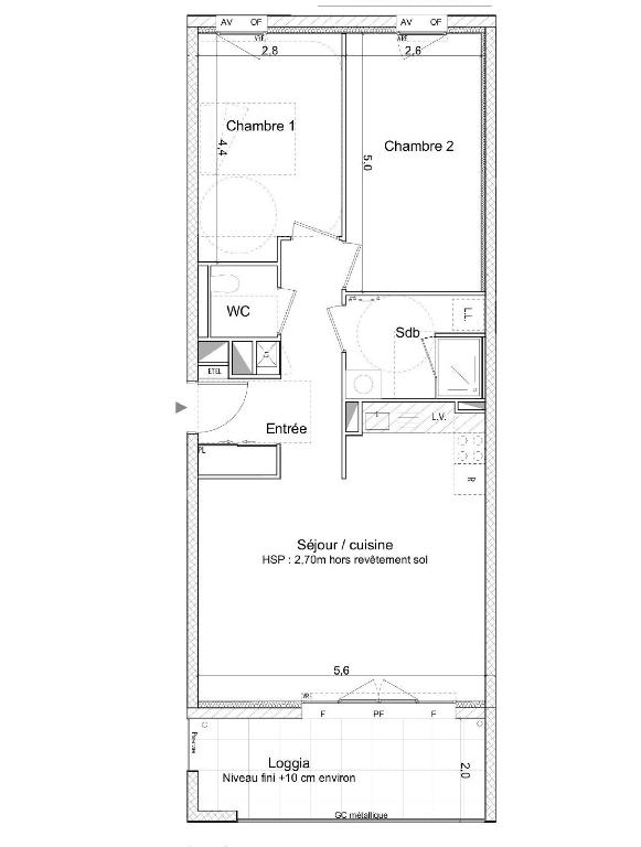 Appartement - 69 m² - 3 pièces