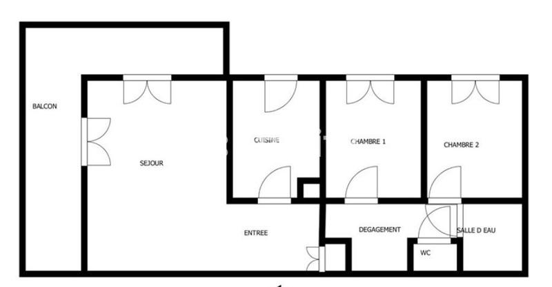 Appartement - 64 m² - 3 pièces