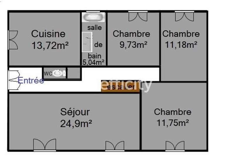 Maison - 92 m² - 4 pièces