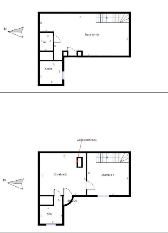 Maison - 46 m² - 3 pièces