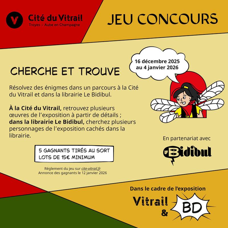 Jeu de piste - Cherche et Trouve Vitrail&amp;Bd