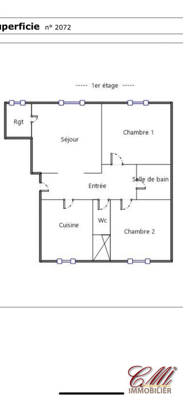 Appartement - 68 m² - 3 pièces