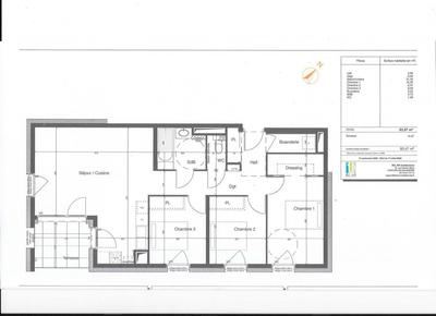 Appartement - 84 m² - 4 pièces