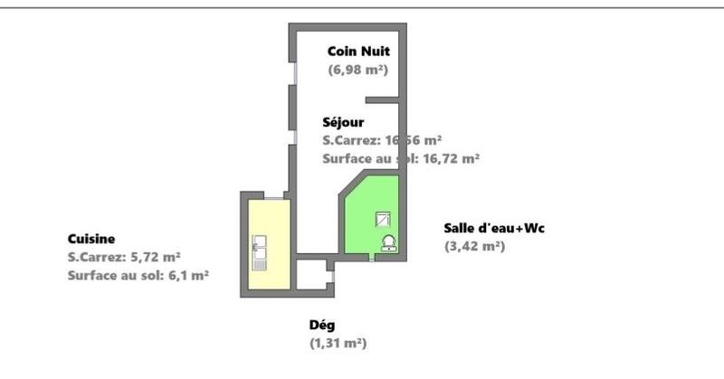 Appartement - 34 m² - 2 pièces