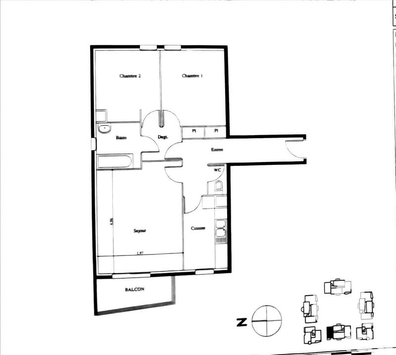 Appartement - 68 m² - 3 pièces