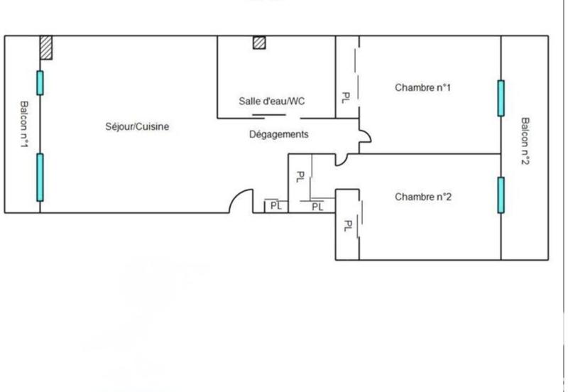 Appartement - 70 m² - 3 pièces
