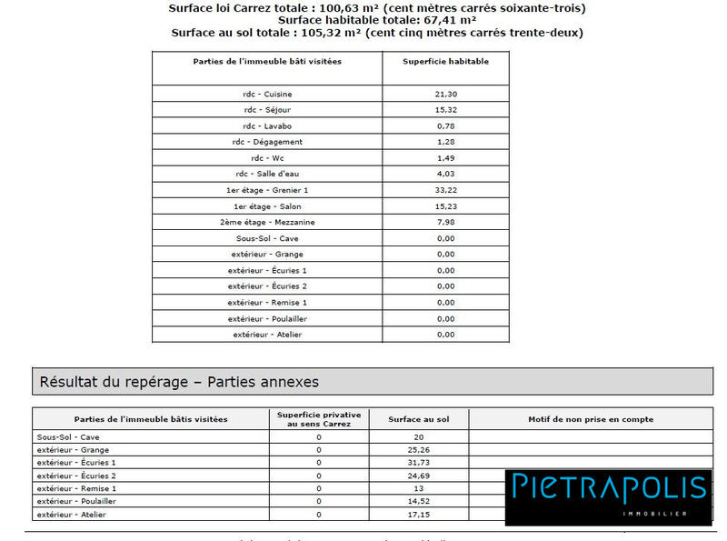 Maison ancienne - 100 m² - 4 pièces