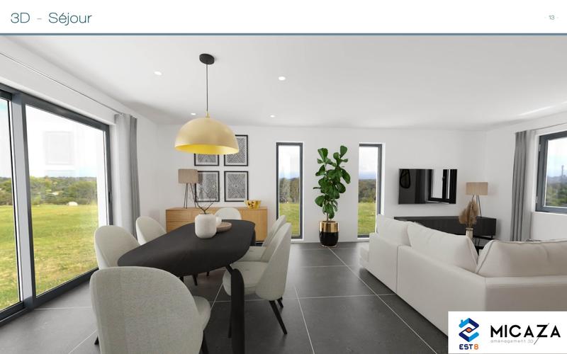 Maison contemporaine - 140 m² - 6 pièces