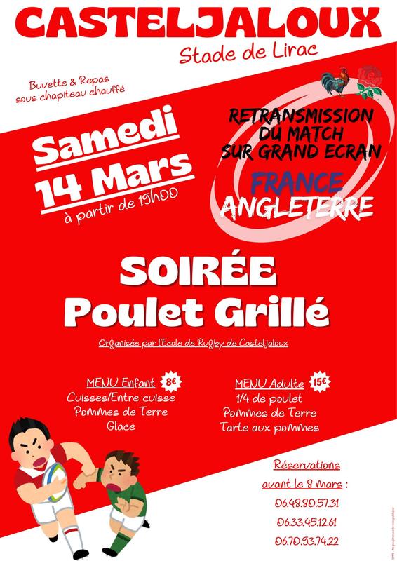 Retransmission du match sur grand écran