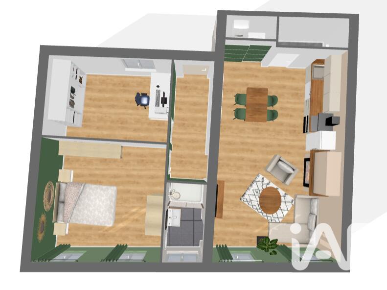 Appartement - 62 m² - 3 pièces