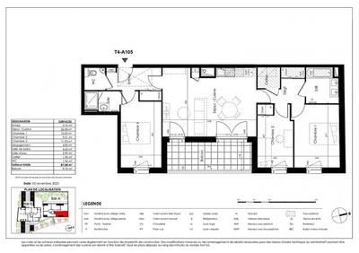Appartement - 81 m² - 4 pièces