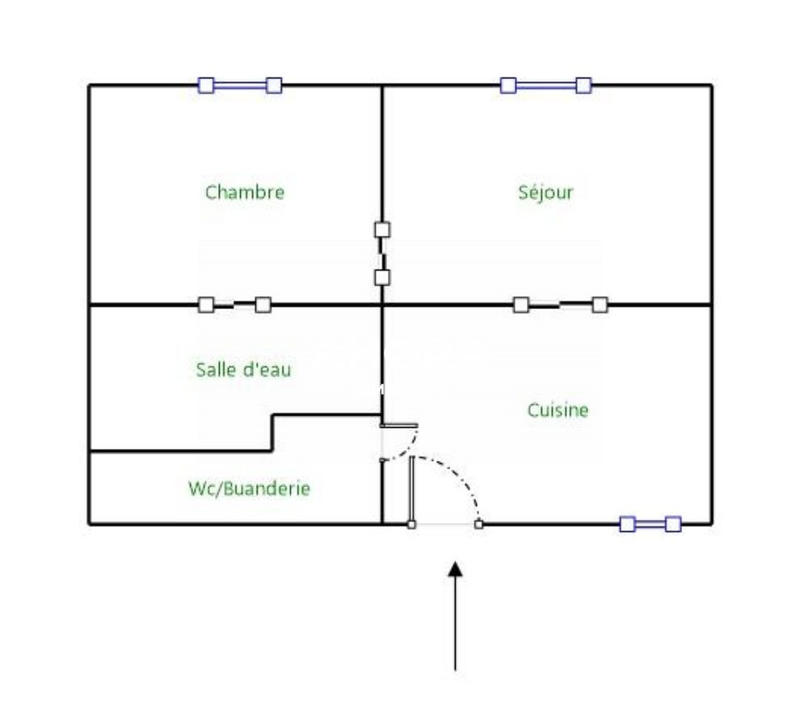 Appartement - 39 m² - 2 pièces