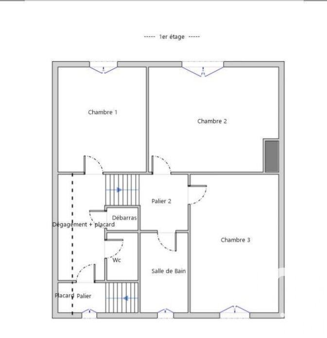 Maison - 93 m² - 4 pièces