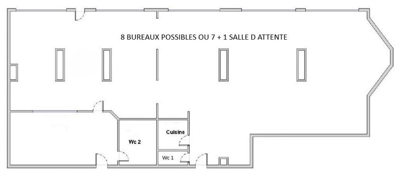 Local commercial - 124 m² - 8 pièces