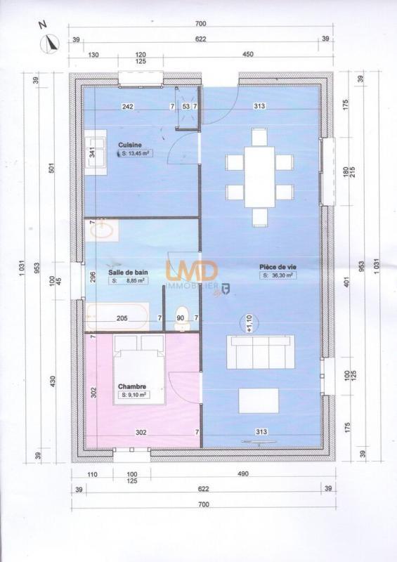 Maison - 68 m² - 2 pièces