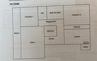 Appartement - 80 m² - 3 pièces