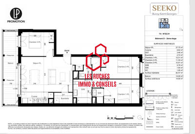 Appartement - 83 m² - 4 pièces