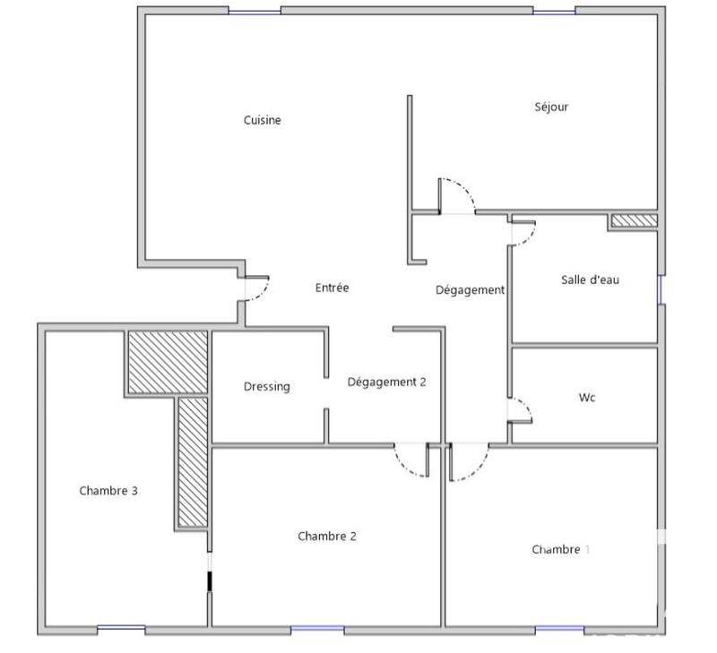 Appartement - 79 m² - 4 pièces