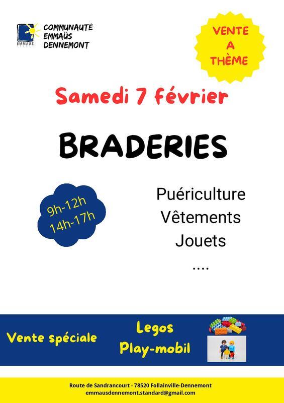 Vente à thème solidaire - braderie