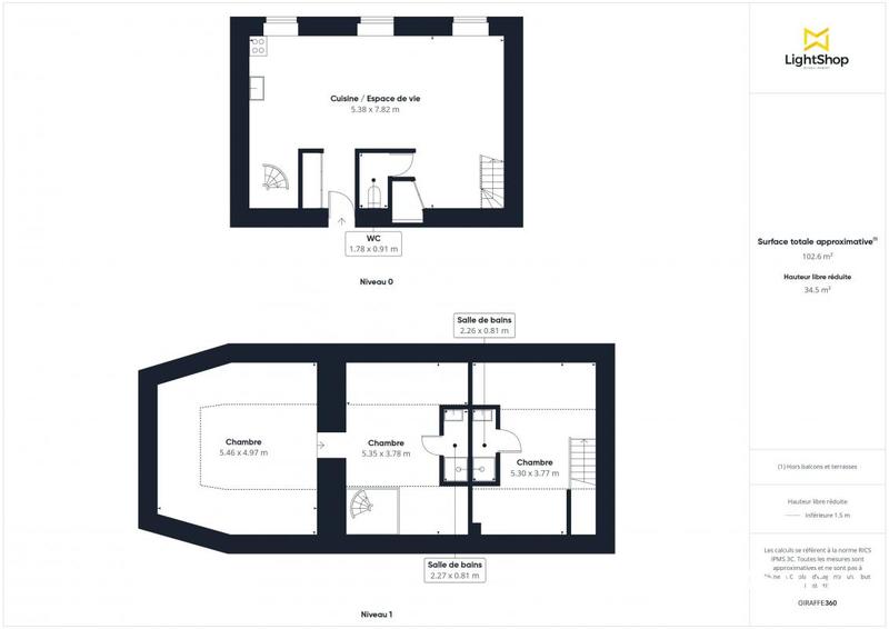 Appartement - 80 m² - 4 pièces
