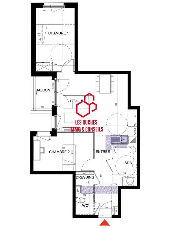 Appartement - 64 m² - 3 pièces