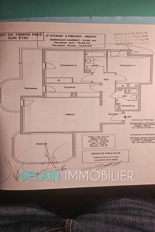 Appartement - 75 m² - 3 pièces