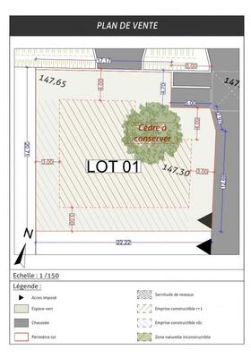 Terrain constructible - 435 m²