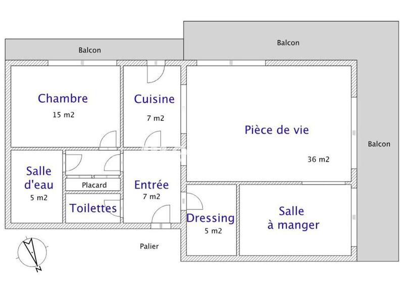 Appartement - 85 m² - 3 pièces
