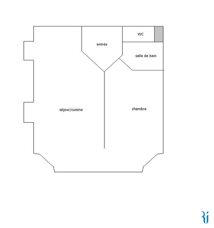Appartement - 45 m² - 2 pièces