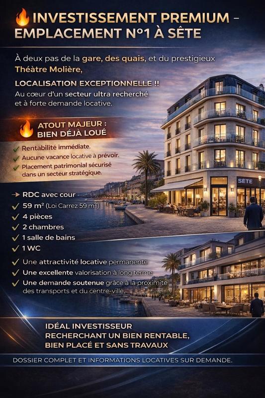 Appartement - 59 m² - 4 pièces