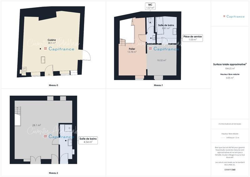 Maison - 104 m² - 3 pièces