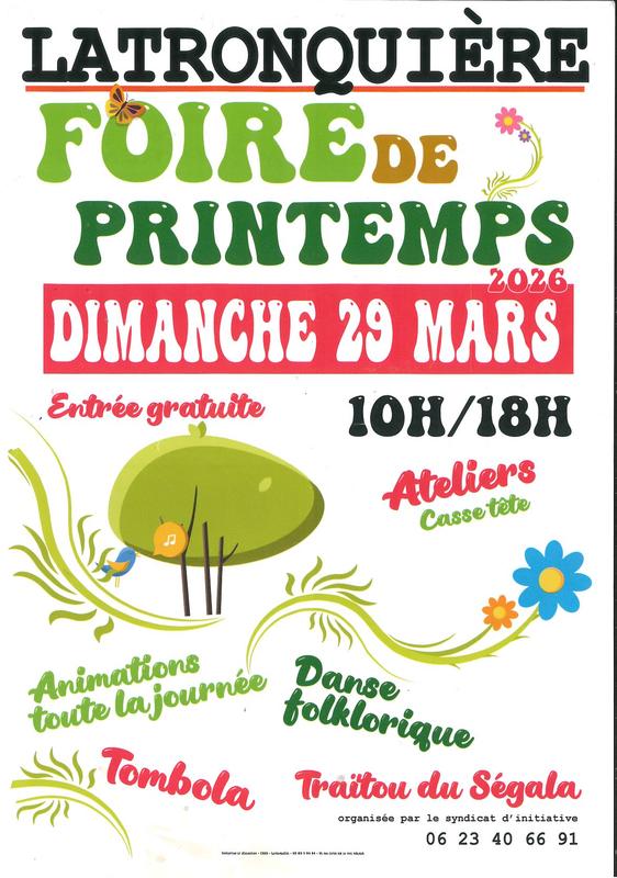 Foire de printemps à Latronquière