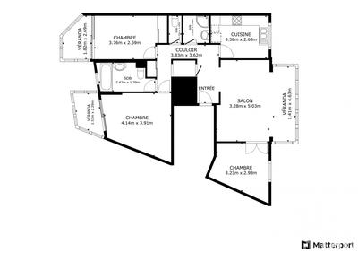 Appartement - 90 m² - 4 pièces