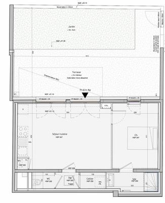 Appartement - 43 m² - 2 pièces