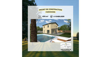 Terrain constructible - 870 m²