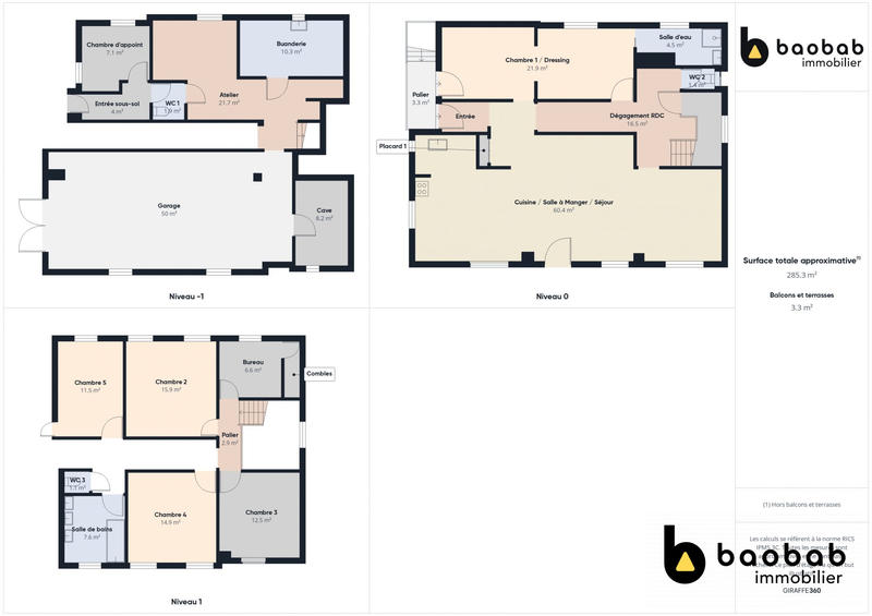 Maison - 199 m² - 8 pièces