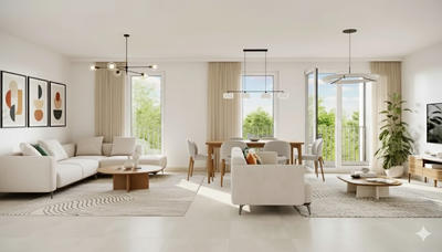 Appartement - 91 m² - 4 pièces