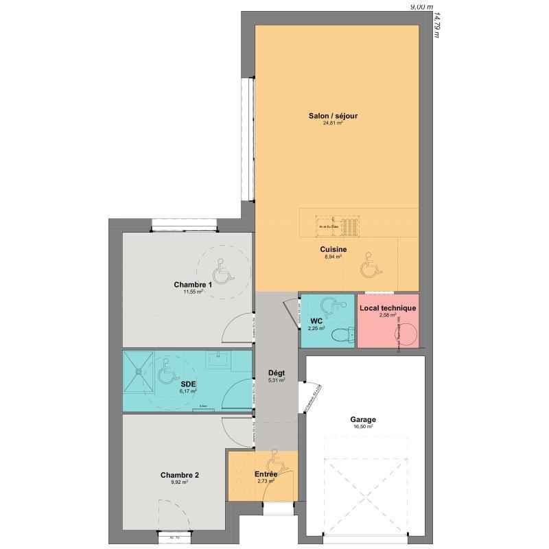 Maison - 74 m² - 4 pièces