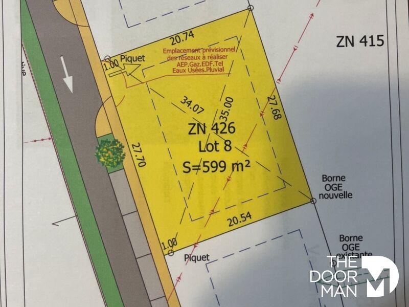 Terrain - 599 m²