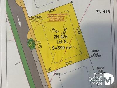 Terrain - 599 m²