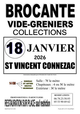 Brocante de Saint-Vincent de Connezac