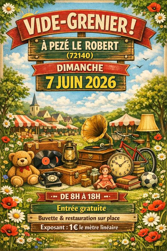 Vide-grenier à Pezé-le-Robert