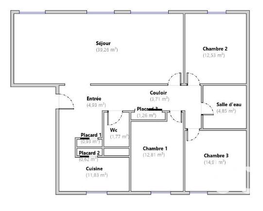 Appartement - 109 m² - 4 pièces