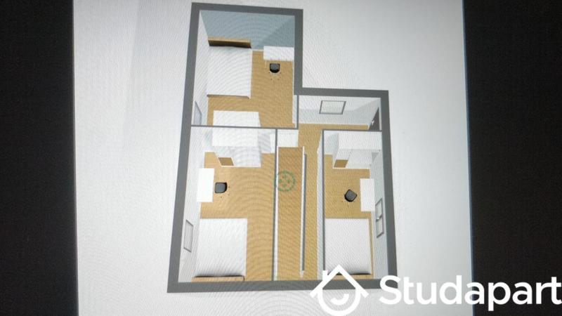 Chambre - 9 m² - 1 pièce