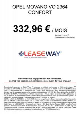 Opel Movano Fg F3500 L3h2 2.3 Cdti 170 Biturbo Start/Stop