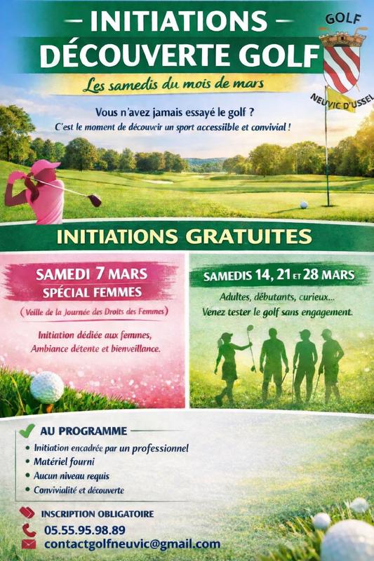 Initiation golf dédiée aux femmes