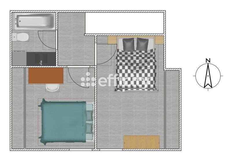 Appartement - 63 m² - 3 pièces
